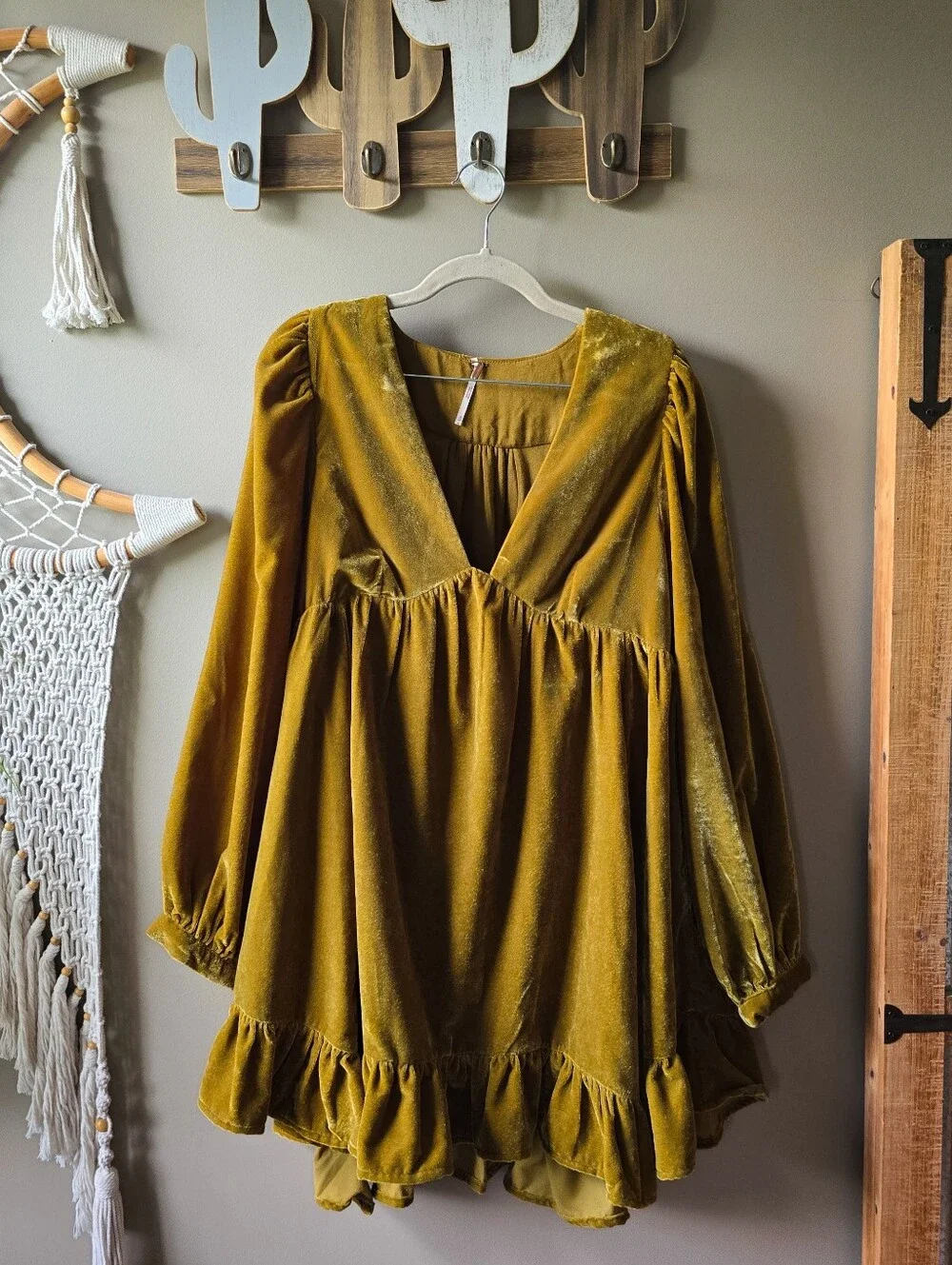 Free People Estella Velvet Mini Dress